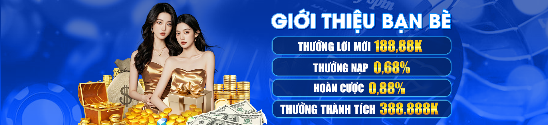 Hình ảnh quảng cáo của 888new hiển thị nền tảng và các lợi ích