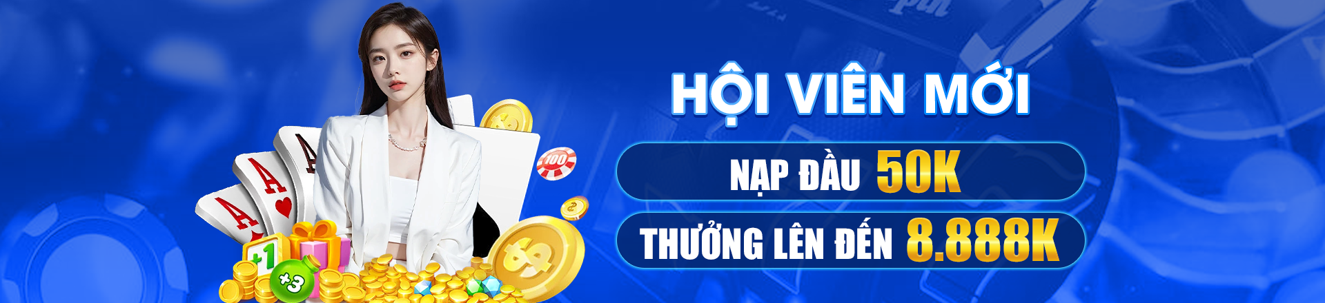 Hình ảnh quảng cáo của 888new hiển thị nền tảng và các lợi ích